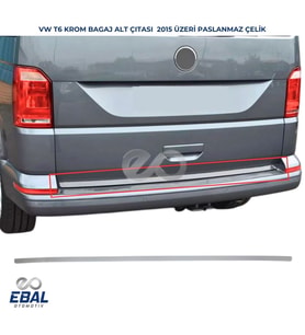 VW T6 Transporter Krom Bagaj Alt Çıtası 2015 ve üzeri P.Çelik
