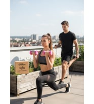 2’li Başlangıç Fitness Seti – 1KG x2 Dambıl (Toplam 2 KG) + Atlama İpi – Evde Spor ve Kardiyo Seti