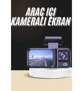 1080p Sürüş Kaydedici 2 İnç Araç Araba Ön İç Arka DVR IPS Ekran