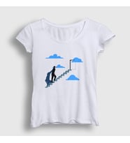 Presmono Kadın Beyaz Jim Carrey Film Truman Show T-Shirt 480593tt