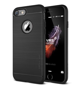 VRS Design iPhone 8/7 ile Uyumlu New Simpli Fit Kılıf Phantom Black
