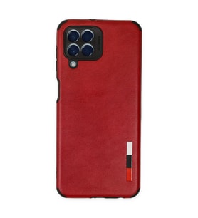 Samsung Galaxy M33 Kılıf Loop Deri Silikon - Kırmızı