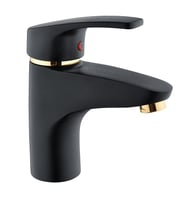 Vilas Viva Elit Siyah Gold Detay Lavabo Bataryası