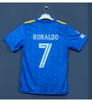 Real Madrid Ronaldo Yeni Sezon Mavi Desenli yetişkin Forması