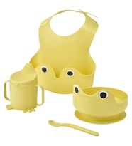 Çocuk Yemek Seti, Açık Sarı, 4 Parça