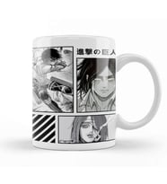 Mikasa And Eren Jaeger Attack On Titan Kupa Bardak Porselen