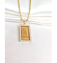 SEVDİKLERİNİN İSMİ HEP YANINDA/İÇ DÖNEBİLEN KİŞİYE ÖZEL ÇELİK KOLYE (Gold)