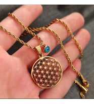 Yaşam Çiçeği Kolye (Gold)