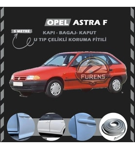Opel Astra F Oto Araç Kapı Koruma Fitili 5metre Parlak Gri Renk