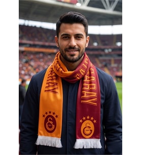 GALATASARAY ORİJİNAL LİSANSLI SARI KIRMIZI ŞAL ATKI