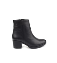 CASTLE BLACK CB-92162-1 KADIN DERİ TOPUKLU BOT (Siyah)