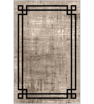 Eliana Home Baskılı, Yıkanabilir Kaymaz Taban Salon Halısı LNA0154-SD571 100x150 cm (Bej)