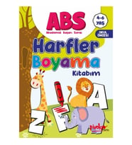 ABS 4-6 Yaş Harfler Boyama Kitabım