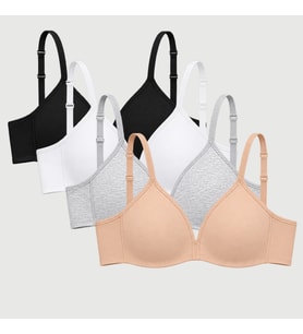 Kadın Pamuklu Balensiz Dolgusuz 4'lü Paket İlk Sütyenim BB2322