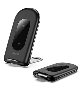 Duzzona W2 Katlanır Standlı 15W Hızlı Şarj Wireless Kablosuz Şarj Cihazı-(577 - SSSSSS3694-9