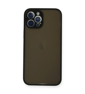 Apple iPhone 12 Pro Kılıf Montreal Silikon Kapak - Siyah