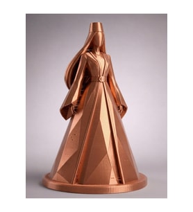 Bakır Renk Adige Çerkes Figür Hediyelik Biblo Dekoratif Eşya 14CM