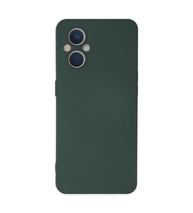 Oppo Reno 7 Lite Kılıf Nano İçi Kadife Silikon - Koyu Yeşil