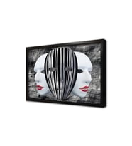 Maske Çerçeveli Cam Tablo