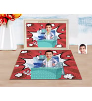 BK Gift Kişiye Özel Erkek Eczacı Karikatürlü 1000 Parça Profesyonel Puzzle-4