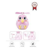 Torima F-31 Pembe El Tipi Mini Fan Vantilatör Sevimli Kuş Figürlü Taşınabilir Mini Fan