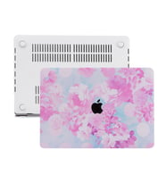 MacBook Pro Retina Kılıf HardCase A1425 A1502 2012/2015 Uyumlu Kılıf Flower02 (Magenta.)