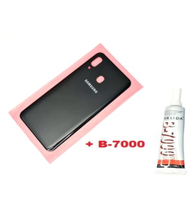 Tkgz Samsung Galaxy A30 A 305 Arka Pil Batarya Kapağı (B-7000) SİYAH