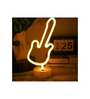 Neon Gitar Masa Lambası