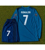 cristiano Ronaldo 2018 Kiev R,e,a,l, M,a,d,r,i,d, Uzun Kollu Çocuk Forması 2Li Set