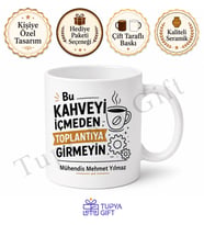 Komik Meslek Yazılı Baskılı Kupa Bardak Esprili Hediye Özel Tasarım