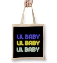 Lil Baby LOGO MERCH Bez Çanta Uzun Saplı