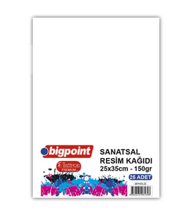 Bigpoint Sanatsal Resim Kağıdı 150 Gram 25x35cm - 25 Yaprak