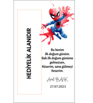 Kişiye Özel Doğum Günü Kahve Kartı 9x15 cm 50 Adet