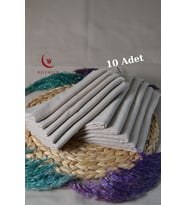 Flamlı Kare Pamuk Eşarp 100x100cm (Bej)