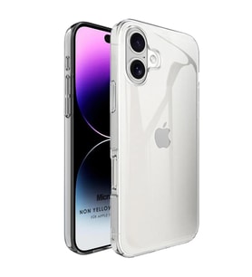 Microsonic Apple iPhone 16 Plus Kılıf Non Yellowing Crystal Clear Sararma Önleyici Kristal Şeffaf (Renksiz)
