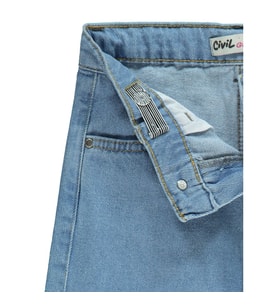 Civil Girls Kız Çocuk Kot Pantolon 6-9 Yaş Açık Mavi