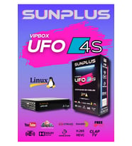 Vıpbox Ufo 4S Uydu Alıcısı (Siyah-Kırmızı)