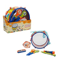4254 Sun-Rst-Ech-Müzi̇k Set Davul 2Marakas Tef Flüt Mi̇krofon 2Baget Mizika