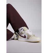 Nike Air Jordan 1 Low Leather Sneaker Hakiki Deri Unisex Günlük Spor Ayakkabı Krem Beyaz