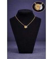 Minimal Güneş Ve Ay Figürlü Gold Kolye