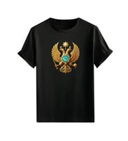 Türkçülük Görselli  Unisex (Tshirt) Tişört (Siyah)