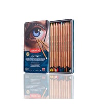 Derwent Lightfast Kuruboya 12 Renk Metal Kutu 