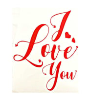 Sticker Sevgiliye Özel Kırmızı 20*25