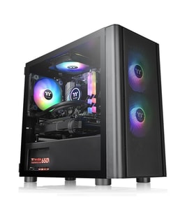THERMALTAKE V150 BREEZE TG CA-1R1-00S1WN-02 GAMING MICRO-TOWER PC KASASI