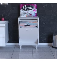 MODİLAYN SÖKE 50 x 75 x 32,5 cm Kirli Çamaşır Sepetli Dolap Çok Amaçlı Dolap Banyo Dolabı 