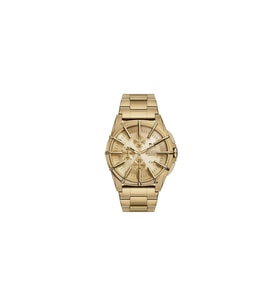 Çerçeveli Herren Uhr Altın Dz4659