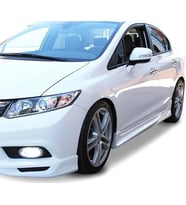 Honda Civic FB7 Custom Yan Marşpiyel Seti Mat Siyah Plastik 2012 2013 2014 2015