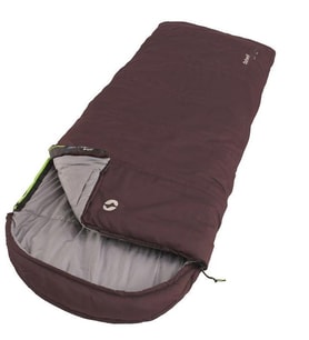 Outwell Campion Lux Aubergine -16°C Comfort Geniş Uyku Tulumu (Karışık)