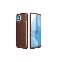 Oppo Reno 4 Lite Uyumlu Kılıf Zore Negro Silikon Kapak (Kahverengi)