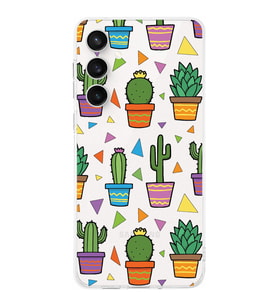 PrintiFy Galaxy S24 Fe ile Uyumlu Water Color 4  Kamera Korumalı Şeffaf  Kılıf